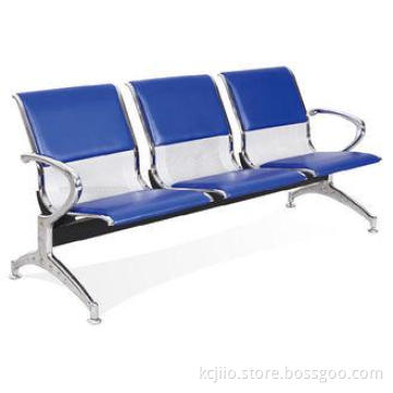 Three Seat Waiting Chair , Powder Coated Finished Hospital